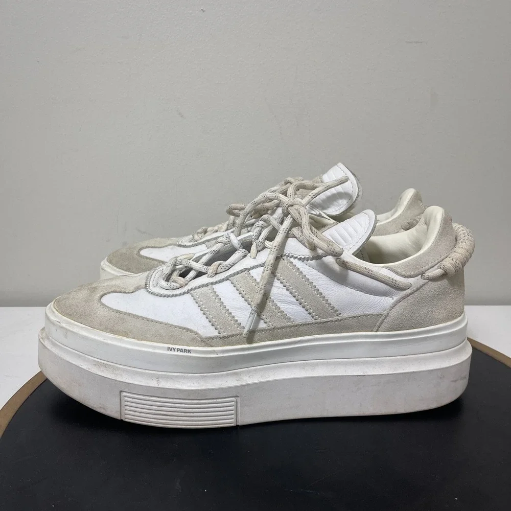 Adidas Ivy Park Super Super Sleek Women 10.5 Platform White Off White Streetwear